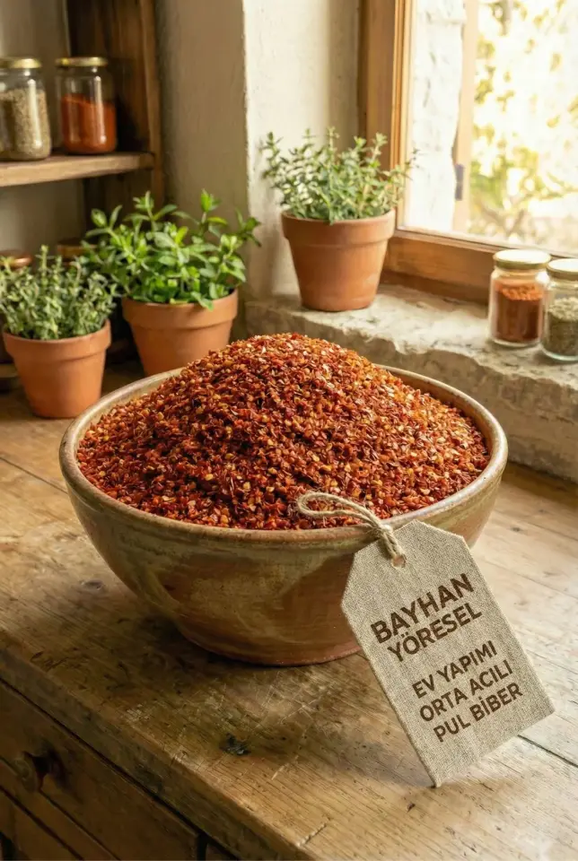Ev Yapımı Orta Acılı Pul Biber