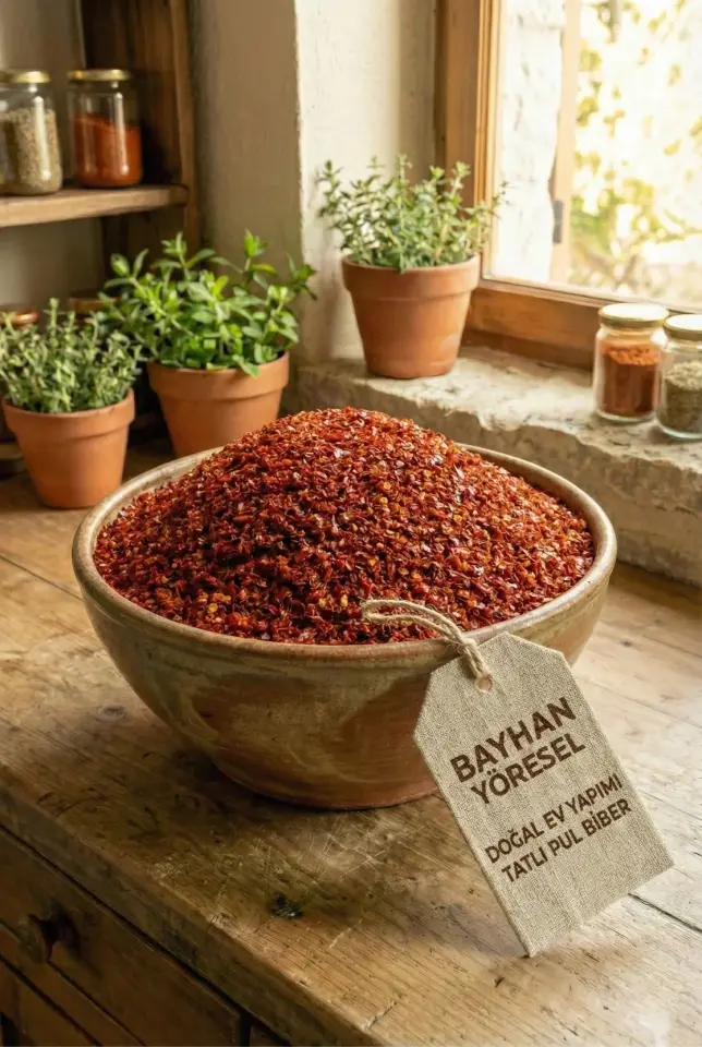 Doğal Ev Yapımı Tatlı Pul Biber