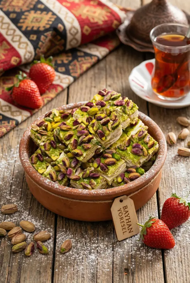 Fıstıklı Çilekli Katkat