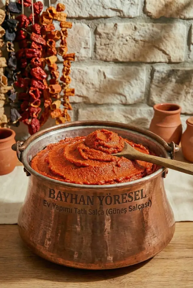 Ev Yapımı Tatlı Salça (Güneş Salçası)