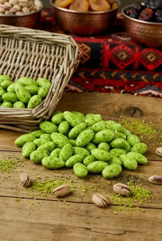 Antep Fıstıklı Badem Şekeri