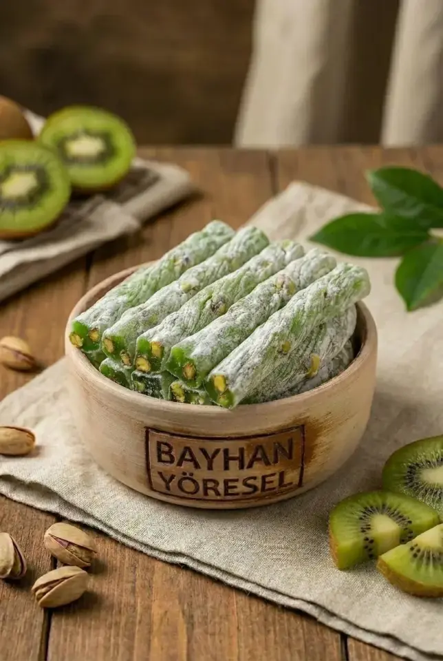 Kivi Aromalı Fıstıklı Lokum