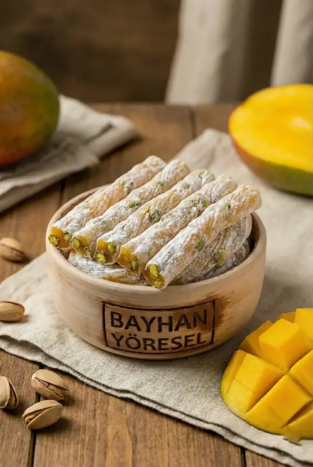 Mango Aromalı Fıstıklı Lokum